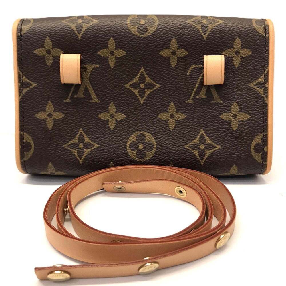 LOUIS VUITTON Brown Monogram Leather Pochette Pouch - Picture 2 of 7
